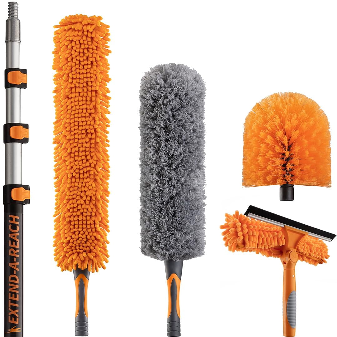 20 Foot High Reach Duster Kit with 4-12 Pole // High Ceiling Dusting ...