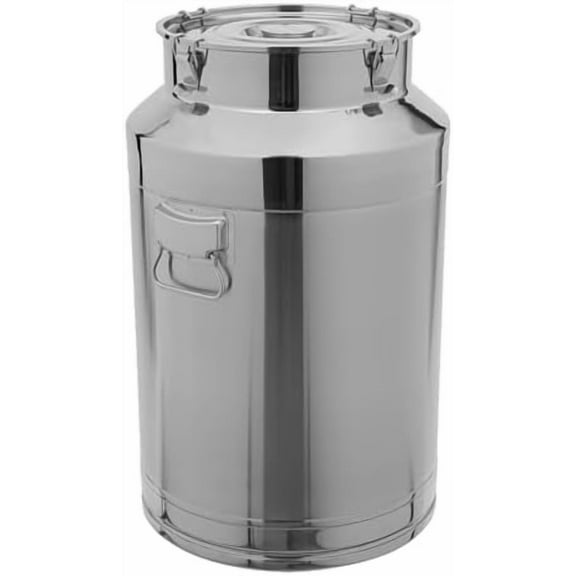 20 Gallon 304 Stainless Steel Barrel with Locking Lid, 76 Liter Ice Bucket & Milk Can for Beverage Storage, Farm, Restaurant, Commercial Kitchen Use$$Home Decor, Kitchen, & Other