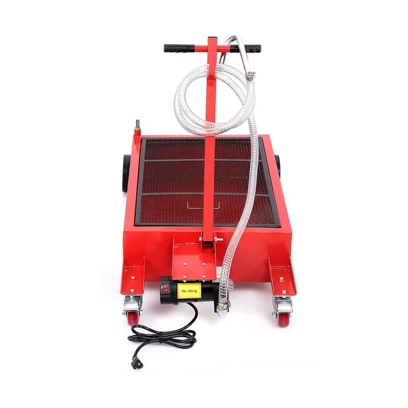 20 Gallon Electric Oil Drain Pan - 110V Pump, 7.2 Ft Hose & Wheels for Easy Use