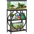 thumbnail image 1 of 20 Gallon Fish Tank Stand with 3-Tier Storage – Heavy Duty Metal Aquarium Stand, 24.02 x 11.81 x 30.51 Inches, Black, for Home & Office Use, 1 of 8