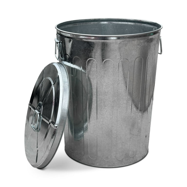 20 Gal Galvanized Steel Round Trash Can with Lid 20 Gal Galvanized Steel Round Trash Can with Lid