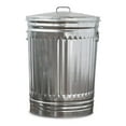 thumbnail image 1 of 20 Gallon Galvanized Steel Trash Can with Lid - Silver Outdoor Waste Bin, 1 of 3