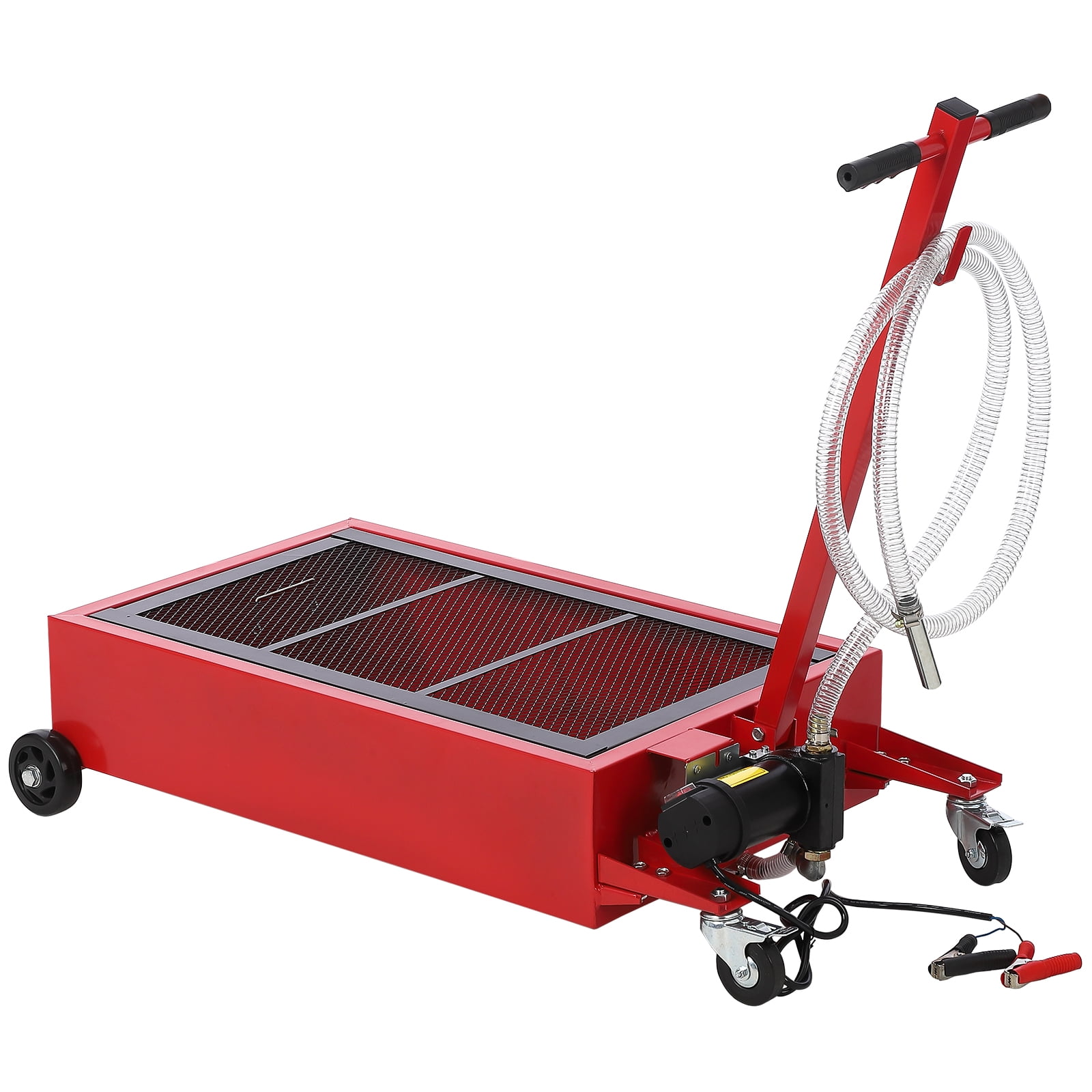 20 Gallon Oil Drain Pan Oil Drain Tank with 12V Electric Pump, 76L Low