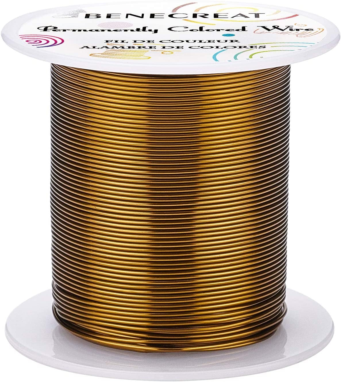 22 Gauge 55 Yards Jewelry Beading Wire Tarnish Resistant Copper Wire for Beading Wrapping and Other Jewelry Craft Making Antique Bronze Size Antique