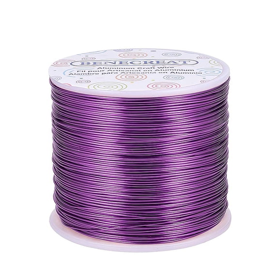 20 Gauge 770FT Aluminum Wire Anodized Jewelry Craft Making Beading Floral Colored Aluminum Craft Wire DIY for Decoration - Purple