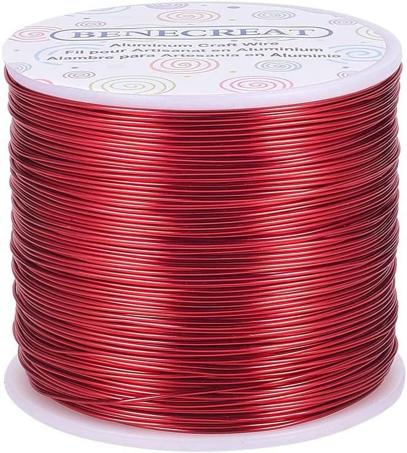 20 Gauge 770FT Aluminum Wire Anodized Jewelry Craft Making Beading Floral Colored Aluminum Craft Wire - FireBrick