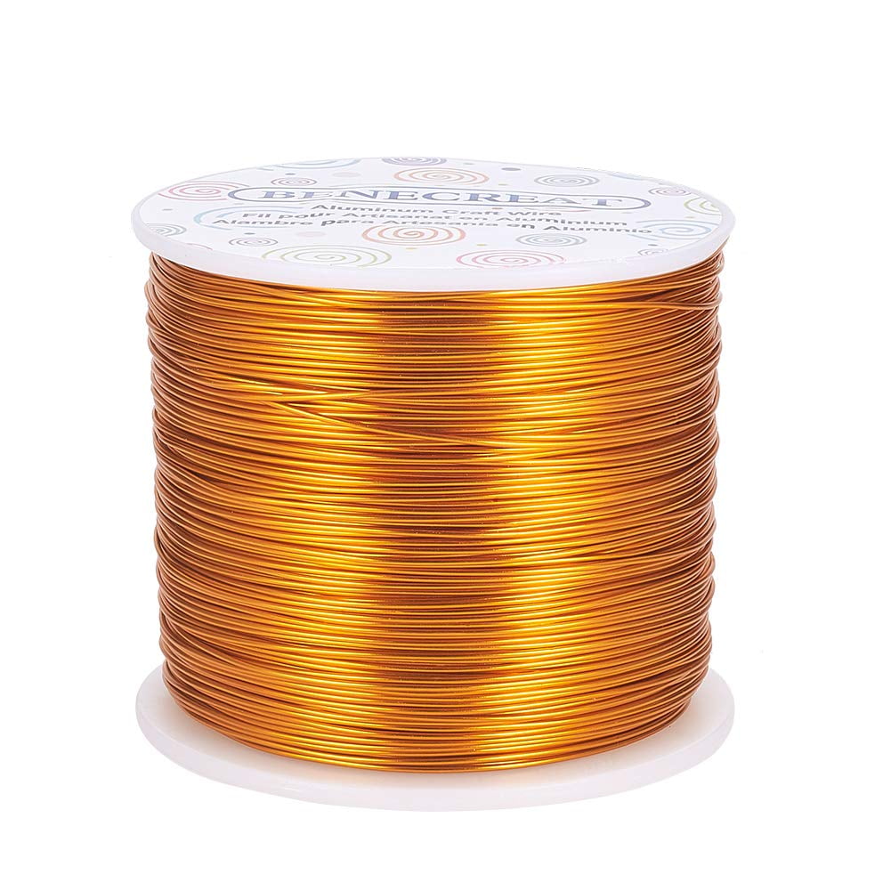 20 Gauge 770FT Aluminum Wire Anodized Jewelry Craft Making Beading Floral Colored Aluminum Craft Wire - Gold DIYDIY
