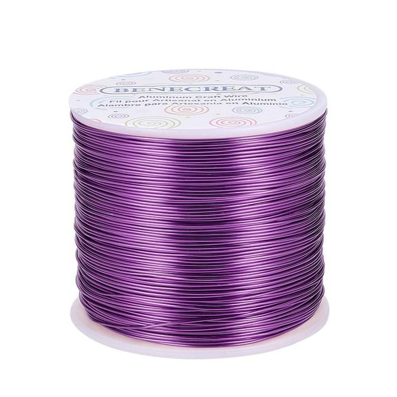 20 Gauge 770FT Aluminum Wire Anodized Jewelry Craft Making Beading Floral Colored Aluminum Craft Wire - Purple