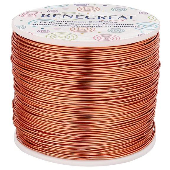20 Gauge 770FT Aluminum Wire Anodized Jewelry Craft Making - Beading Floral Florist for Gem Wrapping Plant Gardening Festival Jewelry Craft Making Copper Tone for DIY