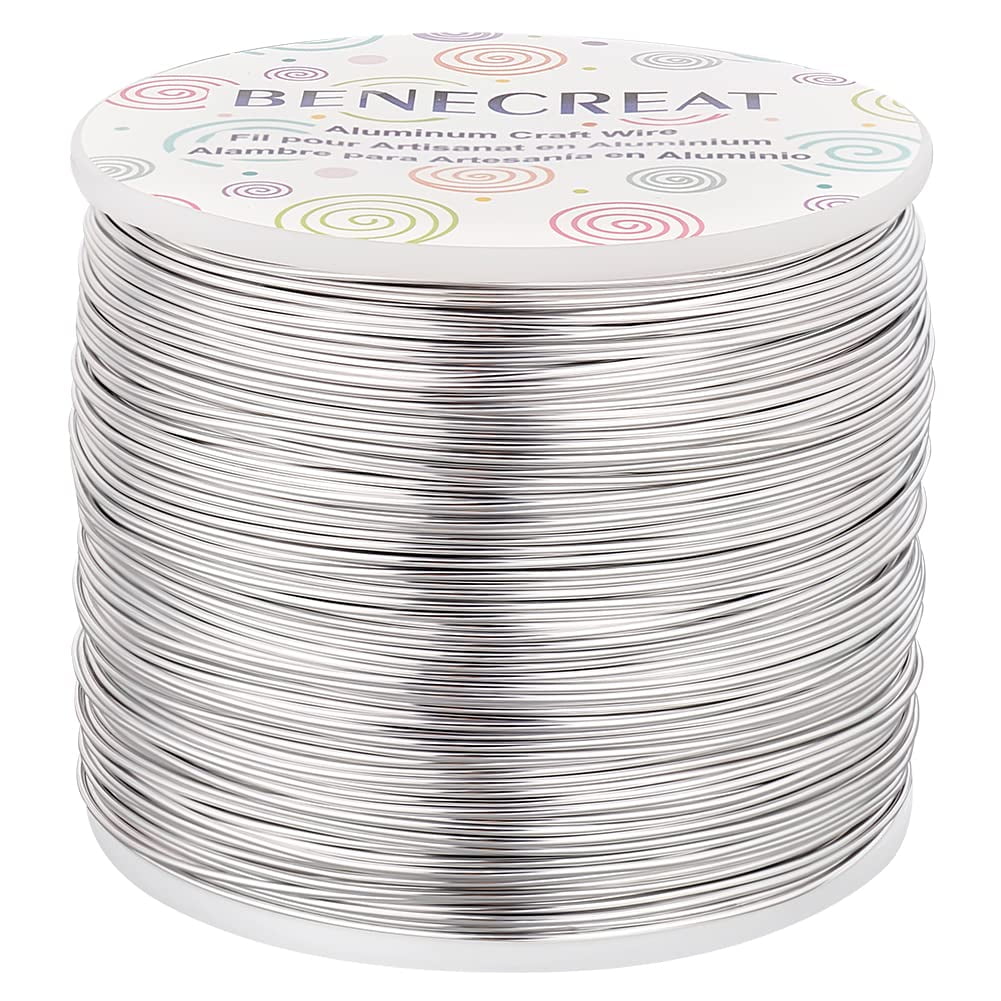 20 Gauge 770FT Aluminum Wire Anodized Jewelry Craft Making Beading Floral Silver Color Aluminum Craft Wire DIY