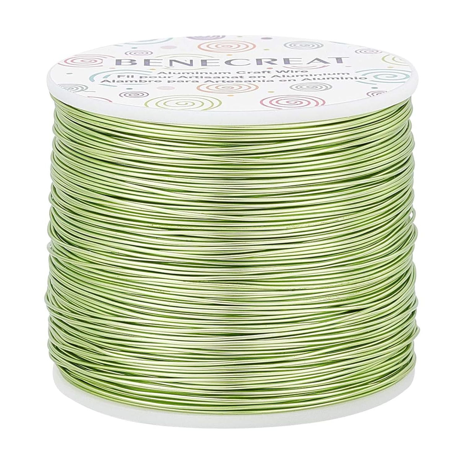 20 Gauge 770FT Resistant Jewelry Beading Wire Bendable Aluminum Sculpting Metal Wire for Jewelry Craft Beading Work St. Patrick's Decor Yellow Green DIY Making