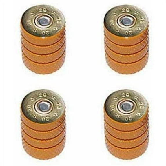 20 Gauge Bullet Shell Ammo Tire Rim Wheel Aluminum Valve Stem Caps, Multiple Colors