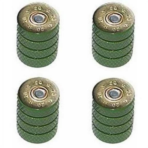 20 Gauge Bullet Shell Ammo Tire Rim Wheel Aluminum Valve Stem Caps, Multiple Colors