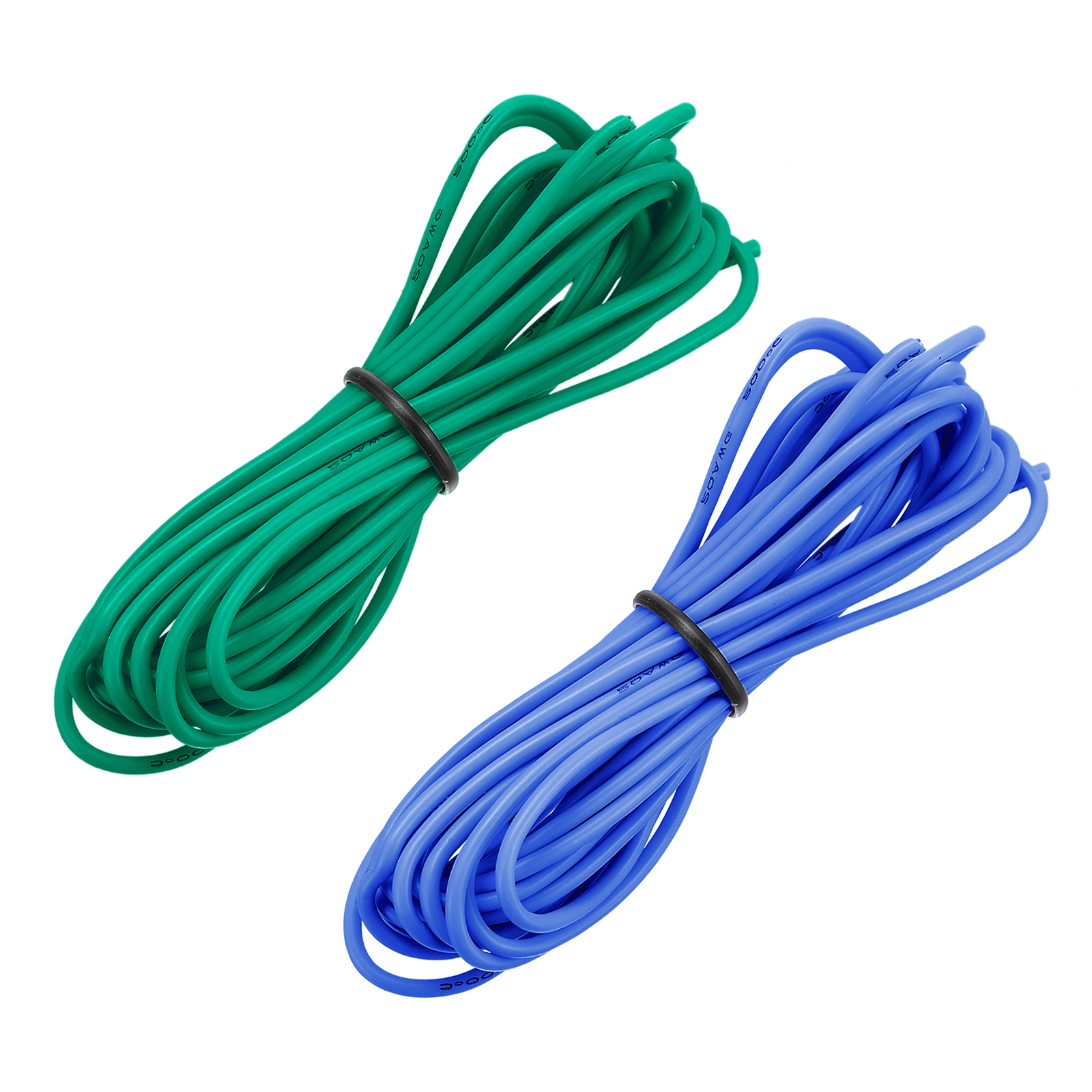 20 Gauge Silicone Wire 20AWG Stranded Wire Tinned Copper Wire High Temp Wire  Blue/Green 3.0m/10ft 2pcs 