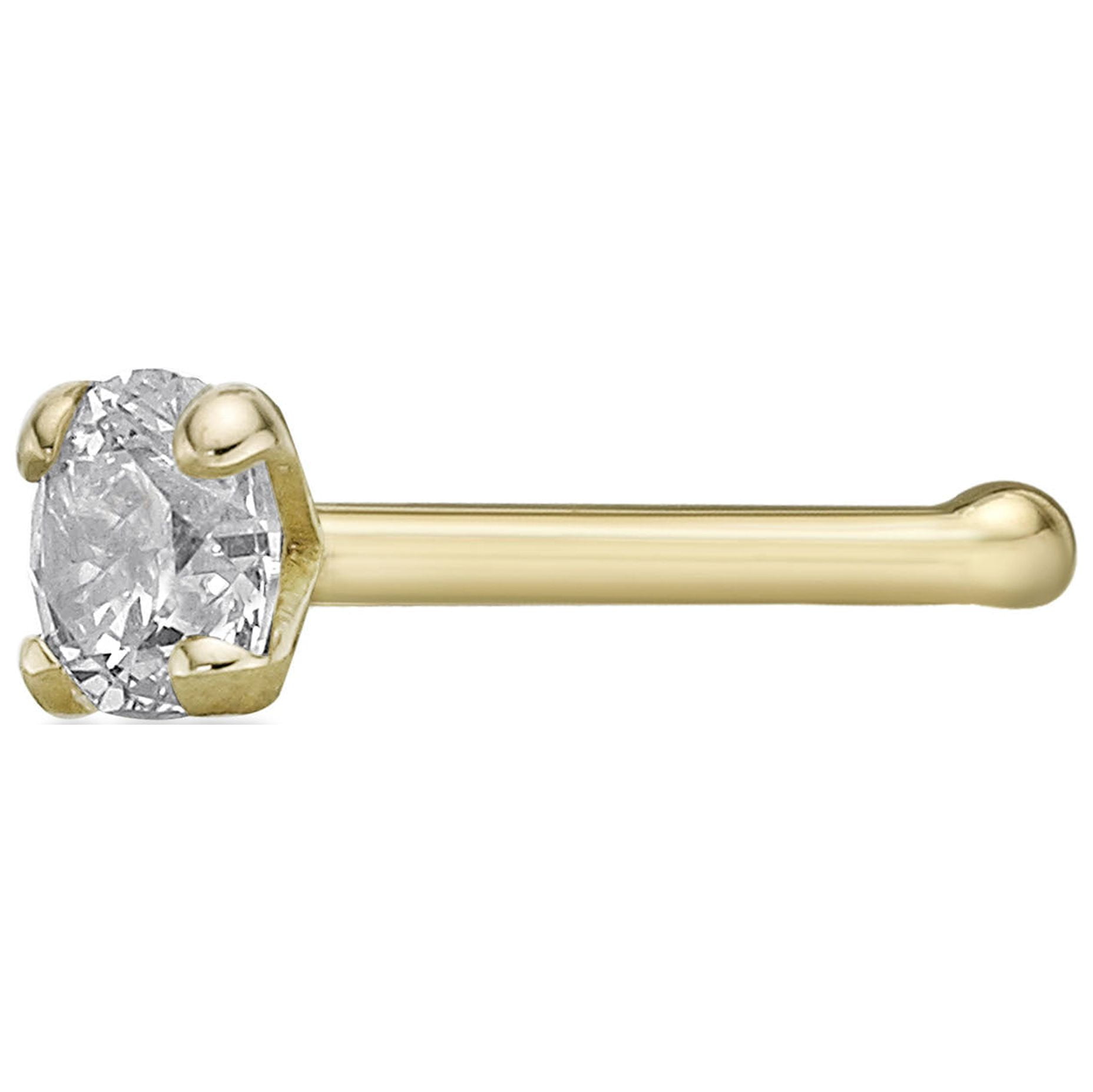 Buy 18 KT Gold & Diamond Nose Rings | STAC Fine Jewellery