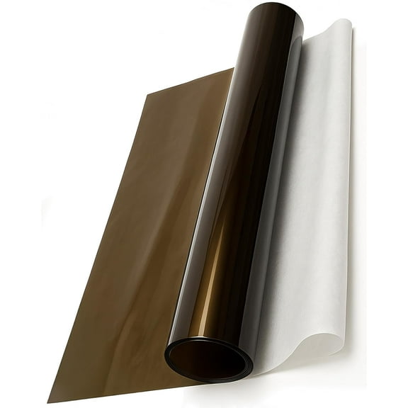 20 Gauge Tinted Vinyl Sold by - 54" Wide, Durable Black Vinyl Wrap for Crafting, Tinted Window Film, Ideal for Windows, Crafting, DIY Projects, Outdoor Use - Made in Japan