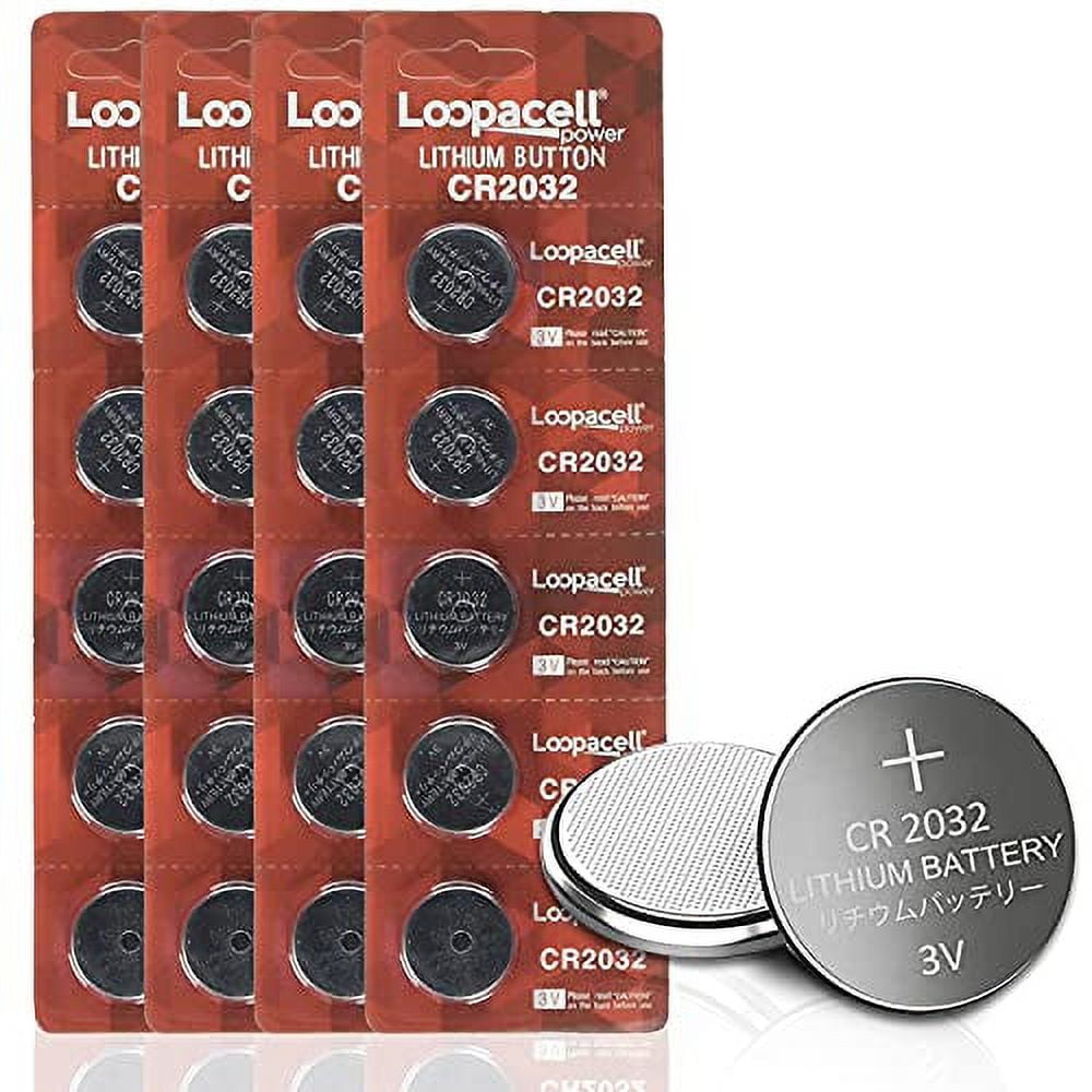 20 Genuine Loopacell CR2032 3v Lithium 2032 Coin Batteries Freshly Packed by Loopacell
