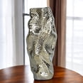 thumbnail image 1 of 20" Gold Abstract Ceramic Table Vase, 1 of 7