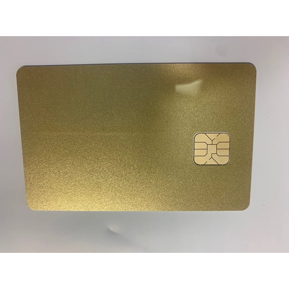 20 Gold Color Smart Card with Sle4428 Chip Magnetic Strip Hico 3 Track Therma PVC