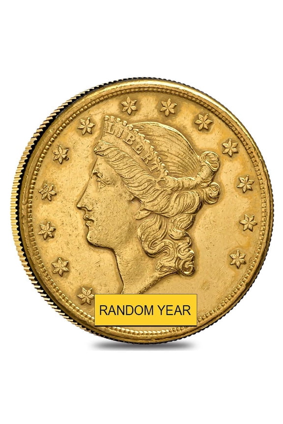 $20 Gold Double Eagle Liberty Head - Polished or Cleaned (Random Year)