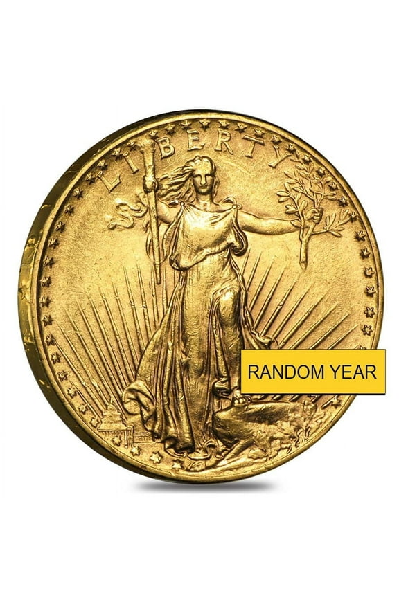$20 Gold Double Eagle Saint Gaudens - Almost Uncirculated AU (Random Year)