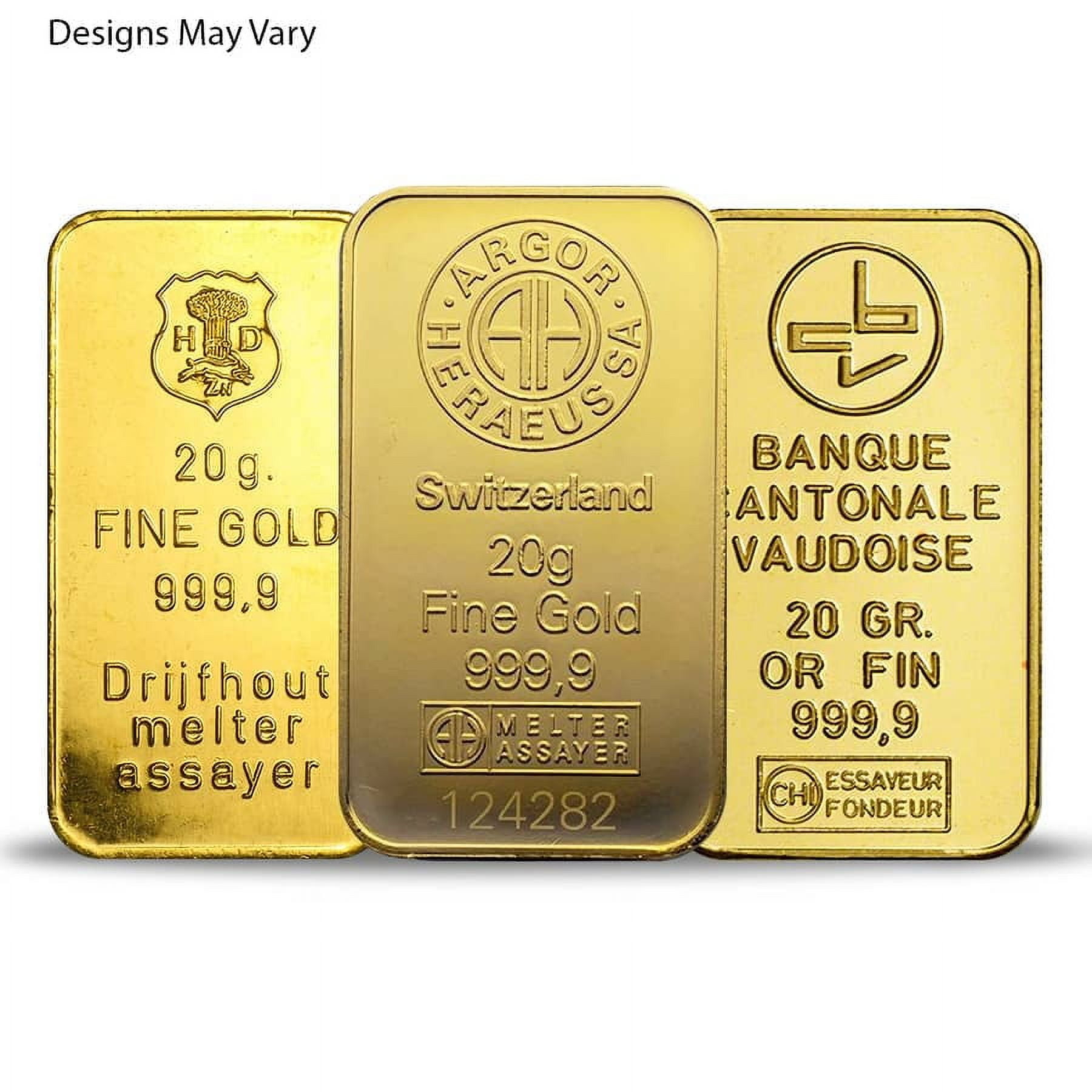 20 Gram Generic Gold Bar .999+ Fine (Secondary Market) - Walmart.com