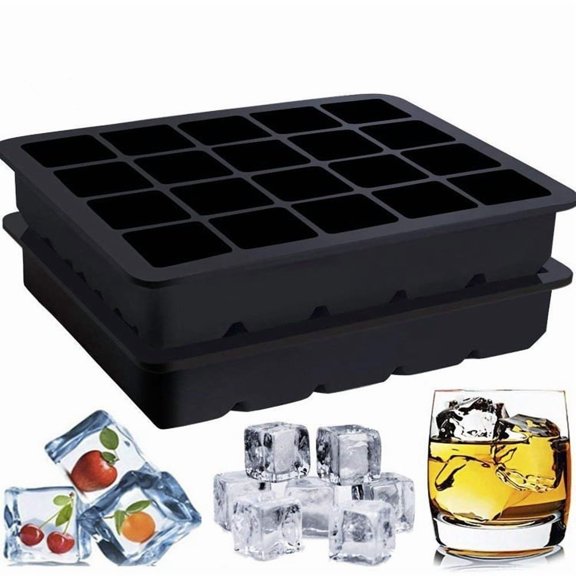 20 Grid Silicone Ice Tray - Flexible Ice Maker for Effortless Ice Cubes and Versatile Freezing