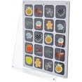 thumbnail image 1 of 20 Grids Pins Display Case Acrylic Felt Pin Display Board with Visible Protective Door 9.45x11.42x0.39 Enamel Pin Display Frame Wall Pin Display Holder for Award Badges Coin Jewelry Pins DIY, 1 of 8