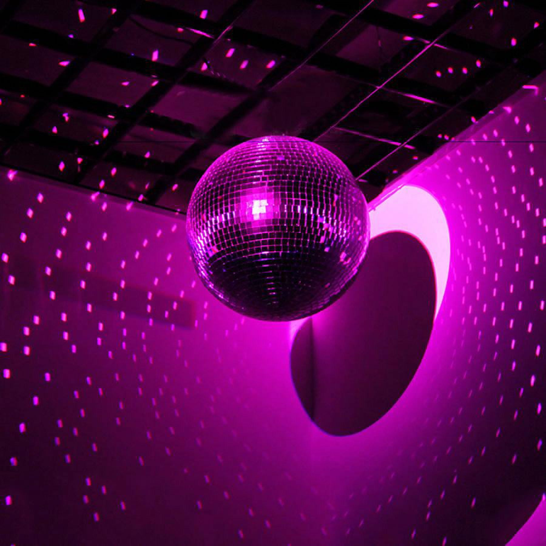 Pink Mirror Disco Ball for Retro Disco Groovy Party Decor Last