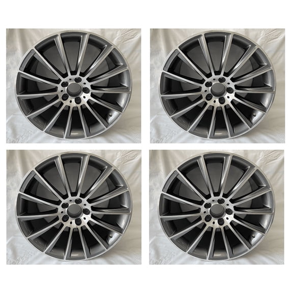 20" Gunmetal Multispoke AMG Style Rims Wheels Fits Mercedes Benz S450 S500 S550 S63