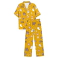 thumbnail image 1 of Under $20 Halloween Pajamas Set CNJKEHIUV Women's Halloween Pajamas Fall 2-Piece Plus Size Pumpkin Short Sleeve Top & Long Pants Home Dress Sleepwear Casual Loungewear, 1 of 5