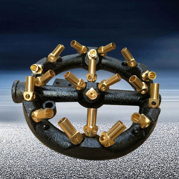 20-Head Jet Burner, 8.66in Outside Diameter, Replacement for Kitchen Equipment Cookers