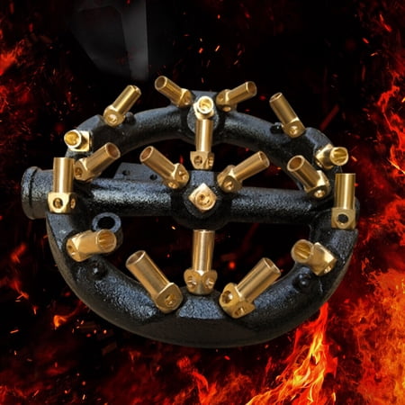 20 Heads Wok Range Stir Fry Cast Iron Body Round Nozzle Natural Gas Jet Burner
