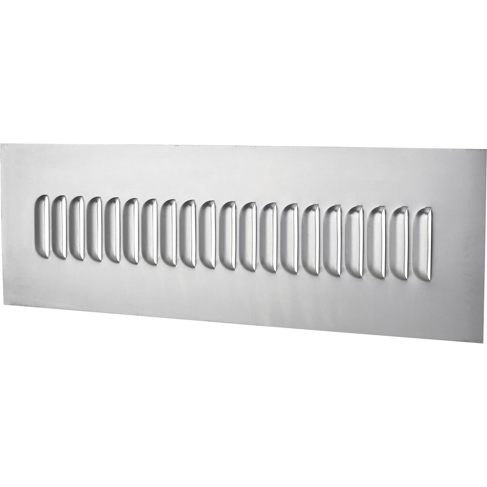 Speedway Motors 20 Louver Hood Panel 24 x 8 Inch 18 Gauge Bare Steel Hand Pressed on Vintage Moon Equipment Tool for Hot Rod Hood Decklid or Roof Use