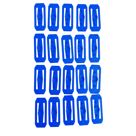 20 Hot Wheels and Matchbox Compatible Track Connector Pieces Lot Of 20 Blue Durable NEW