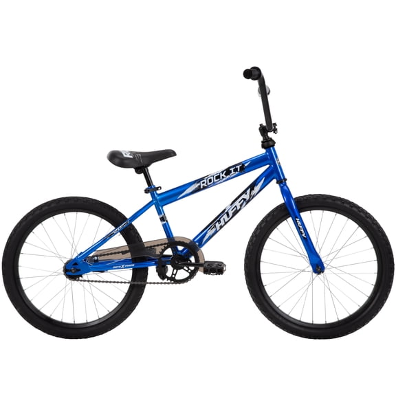 Huffy 20" Rock It Kids' Bike, Fits Riders 44"-56", Blue, Child, Boys