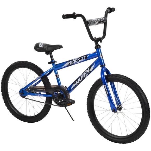 Huffy 20" Rock It Kids' Bike, Fits Riders 44"-56", Blue, Child, Boys