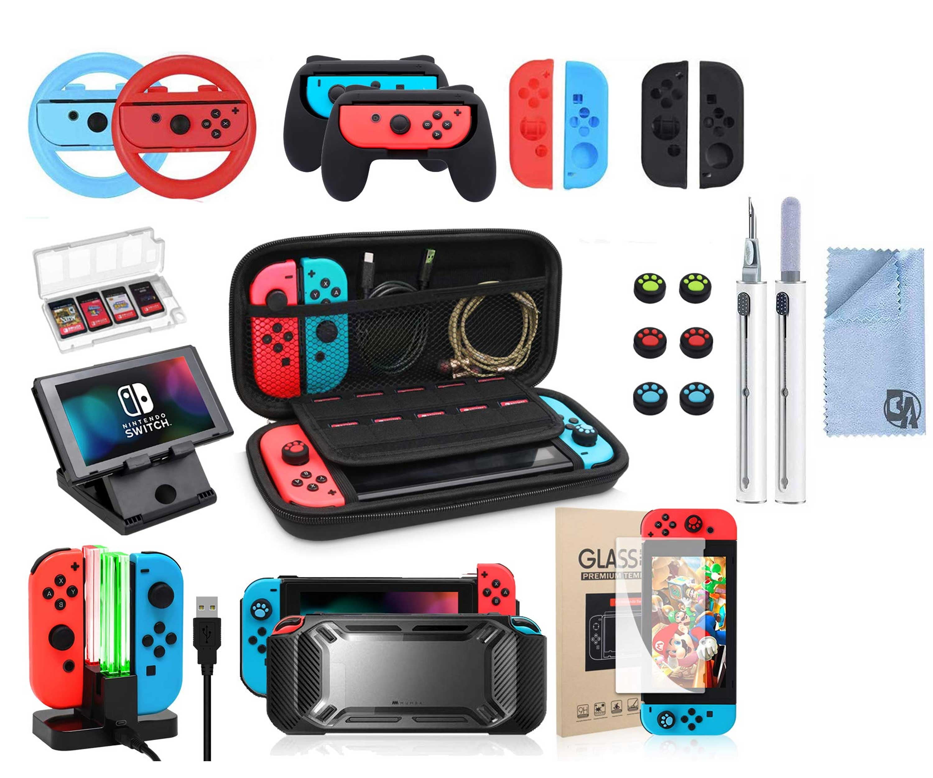 20 IN 1 Switch Accessories Bundle with BOLT AXTION Bundle