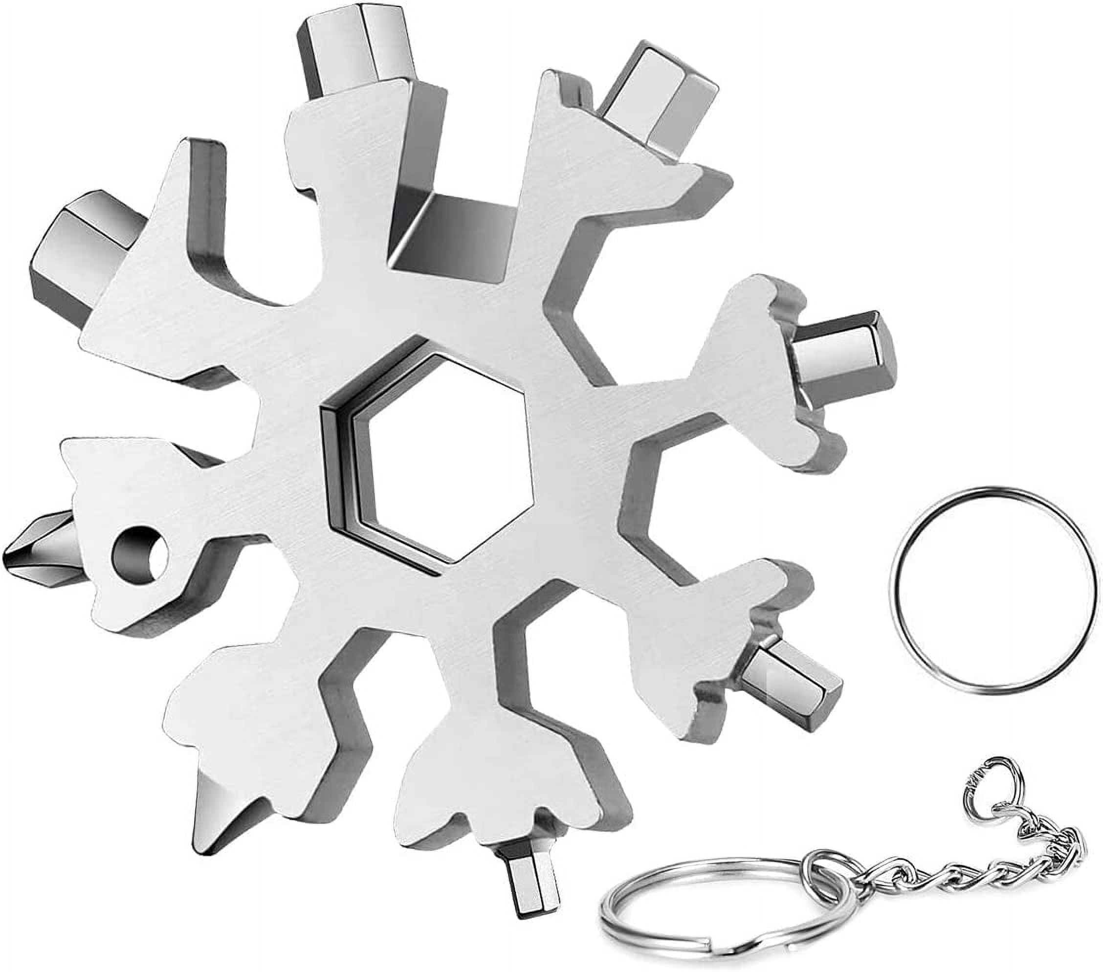 DOCKAPA 20 In 1 Snowflake Multi Tool , Cool stocking stuffers for men Christmas Gift ,Unique Gift for Men Dad Women