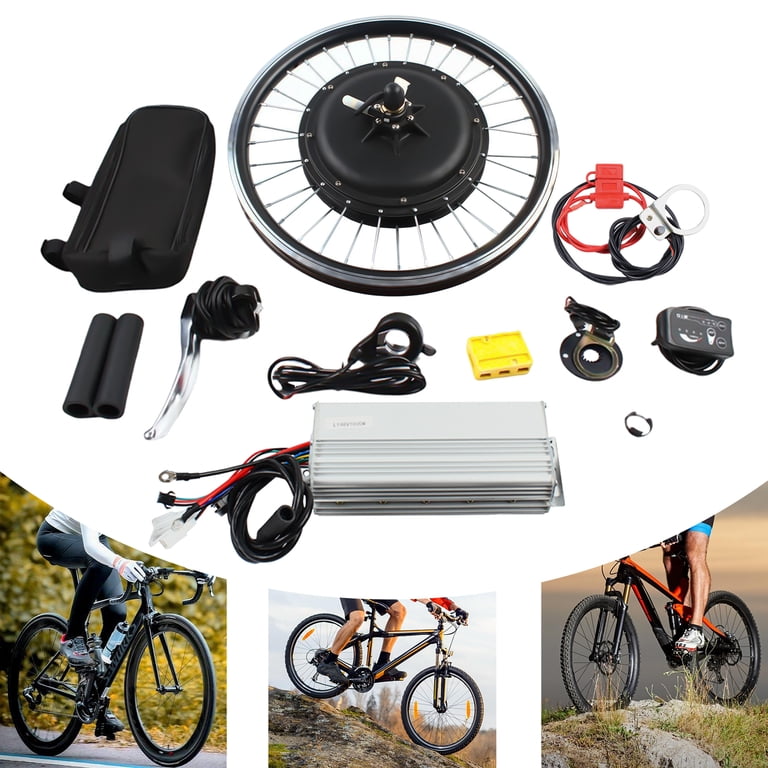 20 electric bicycle conversion kit Inch/700c Bottle Battery E-Bike Kit/Frnot/Rear Drive Dis Compared to a direct 20 Inch 1000 Watt Motor