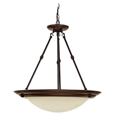 20 Inch 3 Light Pendant In Traditional Style 20 High By 20.75 Wide-Burnished Bronze Finish    -Traditional Installation Capital Lighting 2720Bb