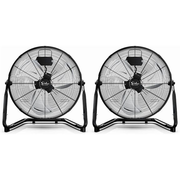 20 Inch 3-Speed High Velocity Heavy Duty Metal Industrial Floor Fan for Warehouse,Workshop, Factory and Basement, Black