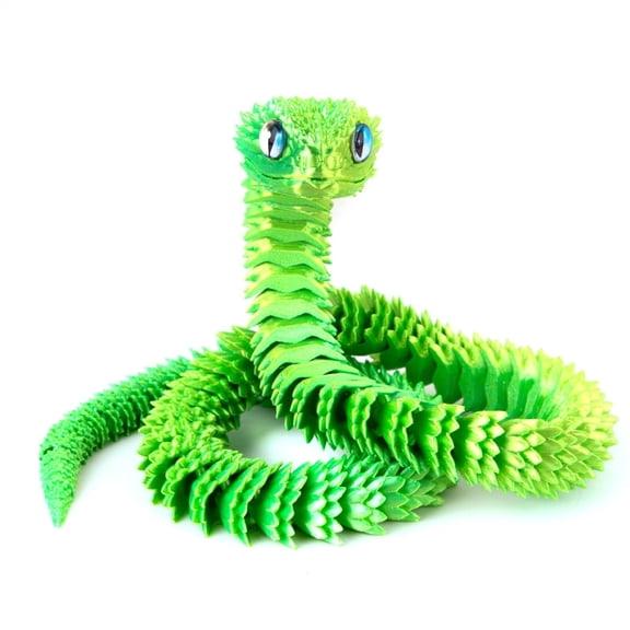 20 Inch 3D Printed Snake,Executive Desk Articulated , Fidget Gifts For Adults