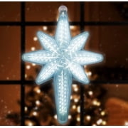 20-Inch 3D Star of Bethlehem Hanging Light | 44 White LEDs | Outdoor/Indoor Holiday Decor   Perfect for Porch, Window, Advent & 3D Fixture Use