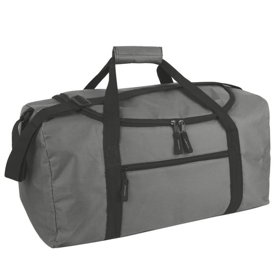 Trail Maker Men Women Teens 20" Travel Weekender Overnight Carry-on Shoulder Duffel Bag, Grey