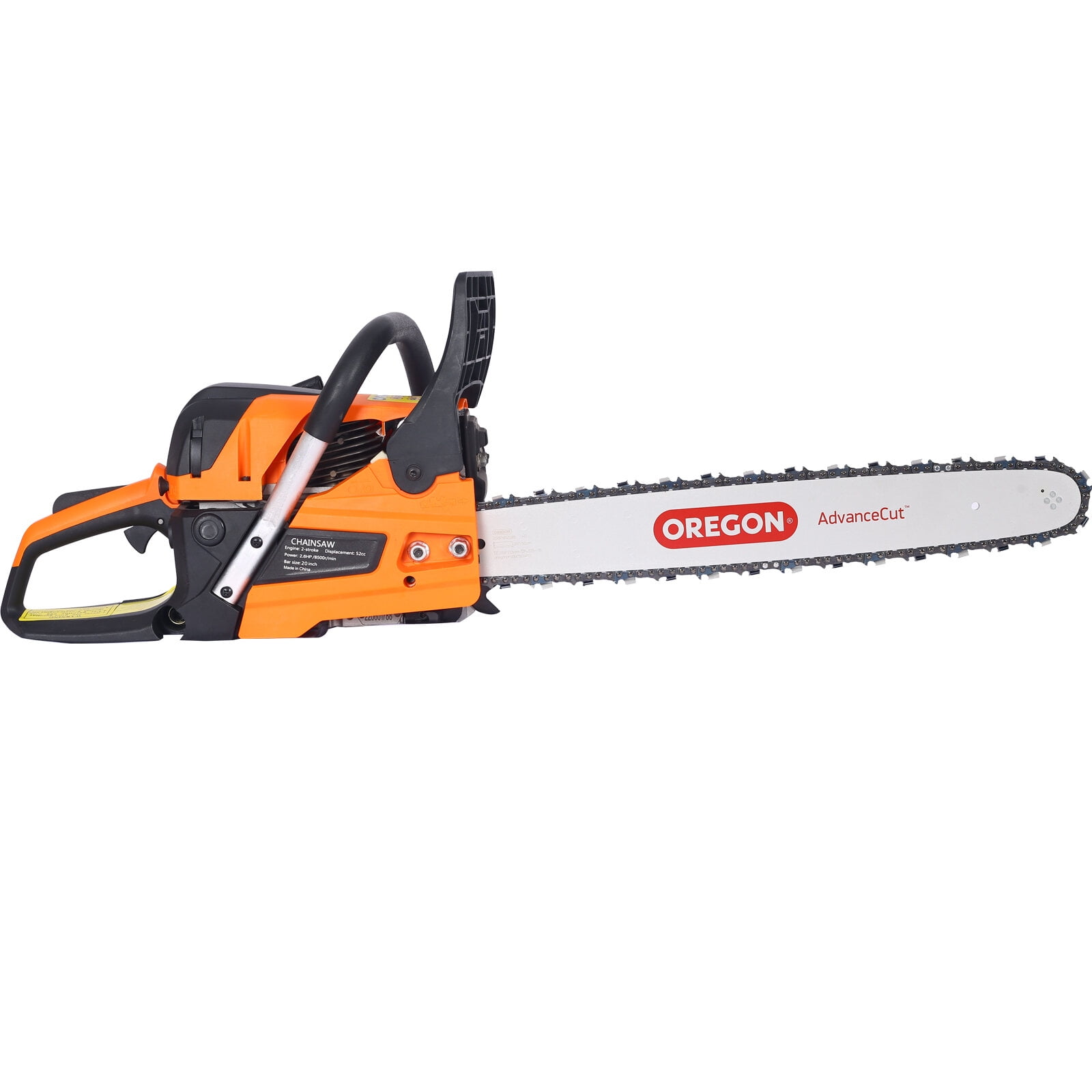 20-Inch 52cc Gas Chainsaw - 2.6HP Professional Grade Chainsaw with Oregon Bar, Anti-Vibration System & Quick Start for Tree Cutting & Firewood (EPA Compliant)