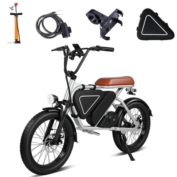 20-Inch Adult Electric Scooter, 1000W Led Mid-Mounted Motor, Puncture-Resistant Wide Tires, 48V15.6Ah Battery, Front And Rear Dual Disc Brakes, Intelligent Bms System.