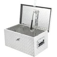thumbnail image 1 of 20 Inch Aluminum Diamond Plate Tool Box With Lock and Keys, Heavy Duty Waterproof Truck Storage Organizer Chest for Pick Up Truck Bed, Rv Trailer/Van With Side Handle, 1 of 7