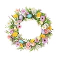 thumbnail image 1 of 20 Inch Artificial Easter Wreath with Colorful Eggs and Floral Arrangement, Spring Front Door Decoration for Indoor Outdoor Porch Party Wedding Decor, 1 of 6