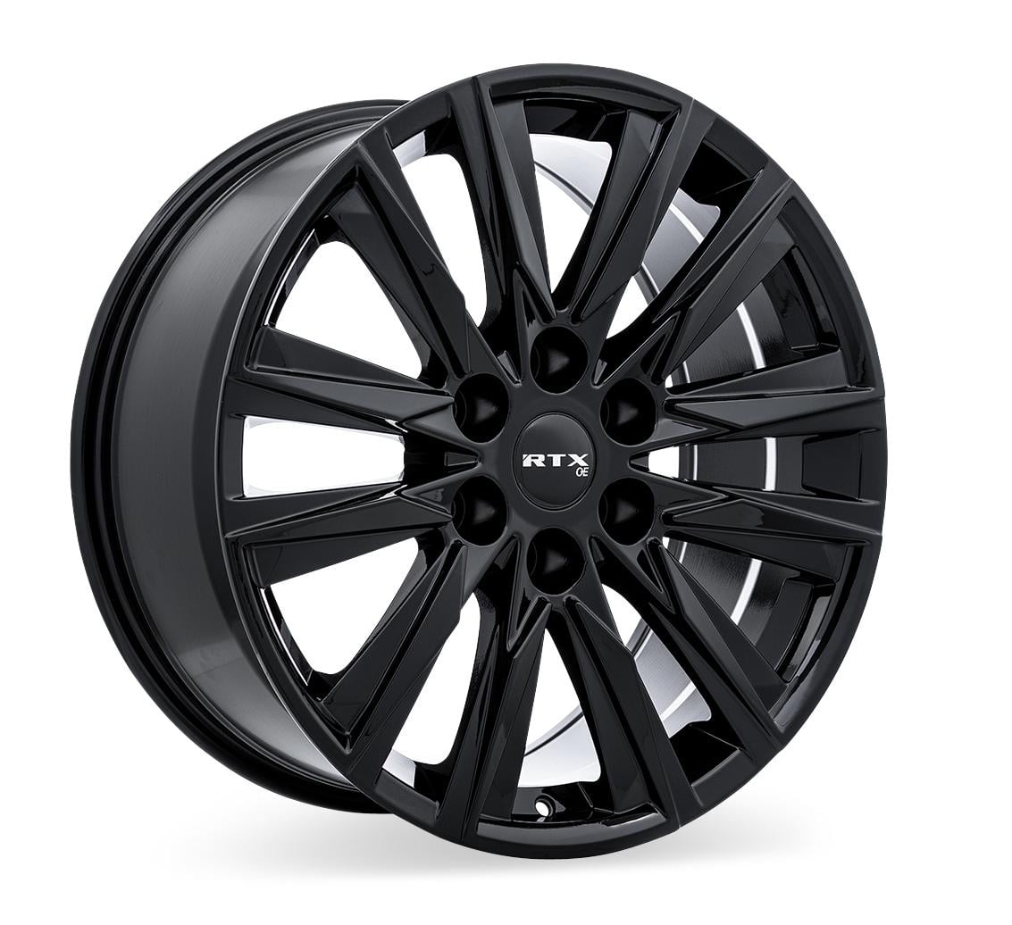 20 Black Rims 20 Inch Black Alloy Wheel Rim for Infiniti QX56, RTX 83084 20x9 6x139.7 ...